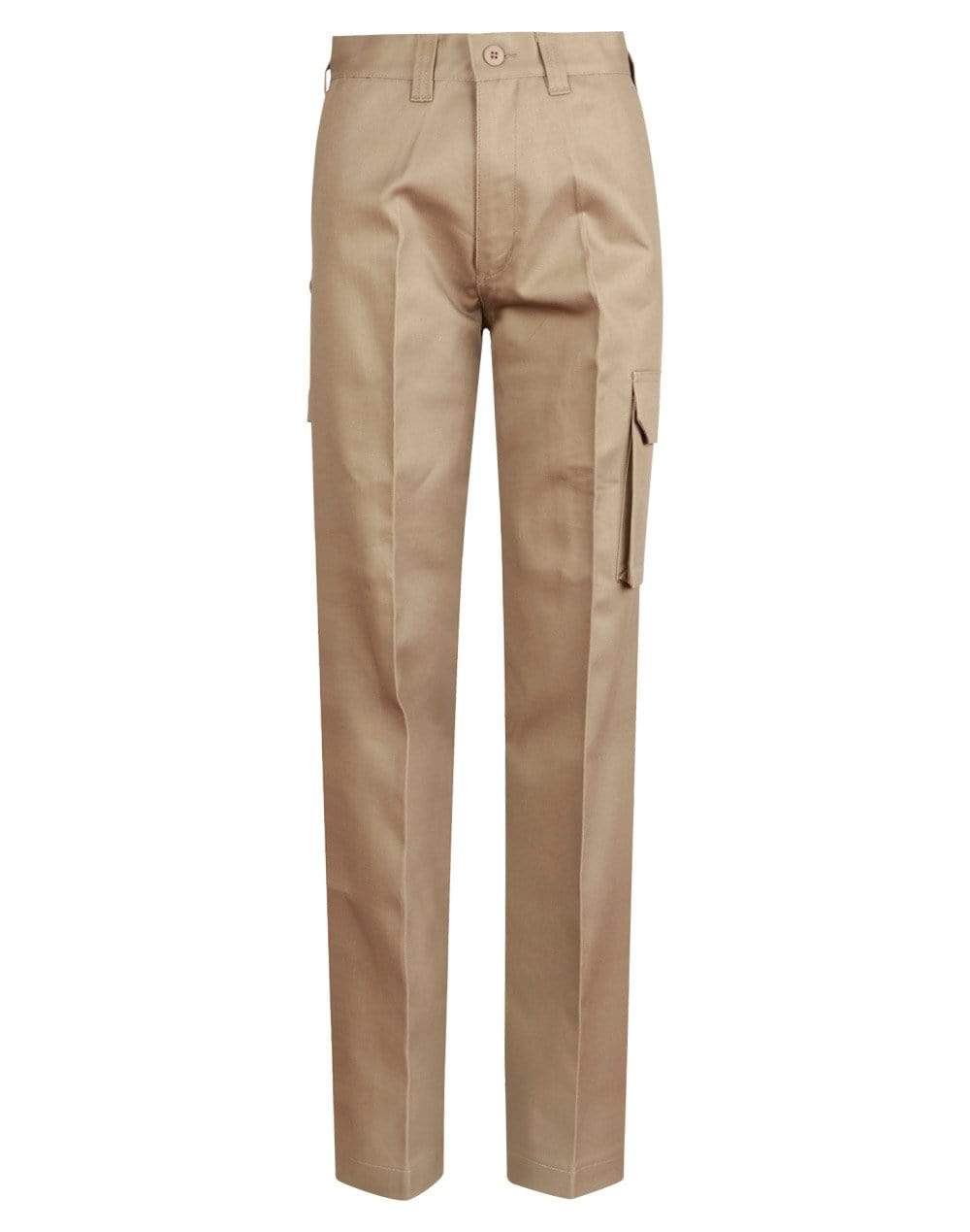 Australian Industrial Wear Work Wear Khaki / 74L Men's HEAVY COTTON PRE-SHRUNK DRILL PANTS Long Leg WP13